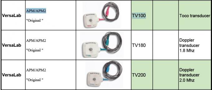 Original Versalab APM / APM2 Versalab Tv100 fetal Toco Transducer