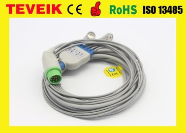 Kabel ECG Biolight / 12 Pin Snap ECG Kabel Pasien Kompatibel M7000, M9500