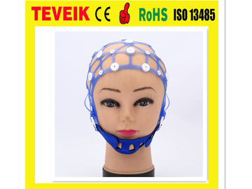 Medis Memisahkan Neurofeedback Silicone EEG Electrode Cap, 20 Leads Cup Electrode EEG Hat