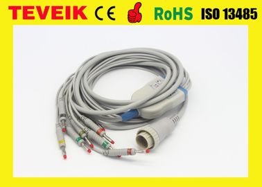 Harga Pabrik Teveik 10 Lead Kenz 103.106 Kabel EKG EKG, Banana 4.0 IEC 4.7K Resistor