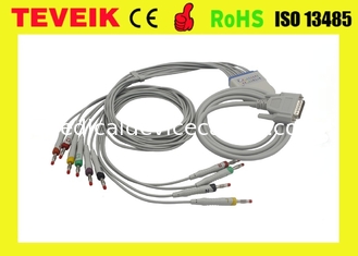 MS1-106902 EDAN one piece 10 kabel EKG / EKG dengan resistor Banana 4.0 IEC 10K