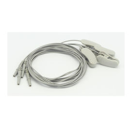 1 Pair DIN1.5 Socket EEG Kabel 1.2 m Perak Klorida Berlapis Tembaga Aksesoris Medis
