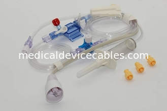 Transduser tekanan darah sekali pakai kompatibel edward, kabel IBP dengan kit saluran tunggal