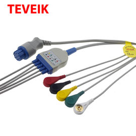 IEC Round 10 Pin 5 Memimpin Medis Datex Satliteplus Ecg Monitor Cable