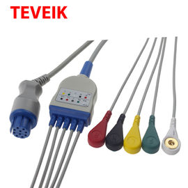 Perawatan Medis Artema IEC Round 10 Pin TPU EKG Cable