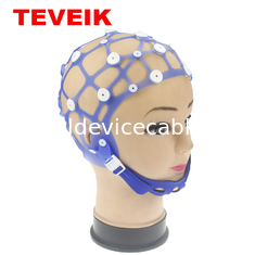 20 Electrode Channel EEG Hat Multi Ukuran Silikon Dapat Digunakan Kembali Tanpa Elektroda