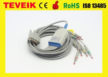 Nihon Kohden EKG Kabel untuk Monitor Pasien ECG-9320 ECG-9522P BR-911D Pisang AHA 40 Leadwire