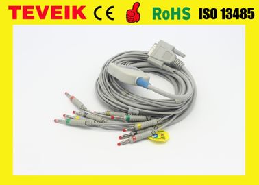 Nihon Kohden DB 15PIN EKG kabel untuk ECG-9130P ECG-9620P Cardiofax Q ECG-9110K