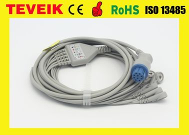 Medical Datex Cardiocap Putaran 10pin 5 leadwires Kabel EKG Untuk Monitor Pasien