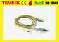 Harga Pabrik Tahan Air Neurofeedback DIN1.5 Socket Colourful Ear-Clip EEG Kabel Elektroda, Tembaga Berlapis Perak