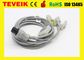 Reusable Medical Mindray Putaran 6 pin 5 kabel EKG leadwire Comptible Dengan Monitor Pasien PM9000