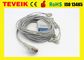 Harga Pabrik Teveik M1770A DB 15pin 10 leadwires Kabel EKG / EKG Untuk Monitor Pasien, Snap
