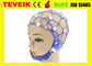 Memisahkan Neurofeedback EEG Brain Cap Hat Silicone 20 Leads Tanpa EEG Electrode