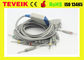 Kabel EKG dengan 10 kabel timbal terintegrasi untuk mesin Nihon Kohden EKG