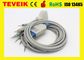 Nihon Kohden 10 kabel EKG Lead dengan kabel kawat pisang Untuk BSM-2301 BSM-2353 BSM-5100