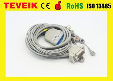 Pabrik Medis Siemens Cardiostat 10 leadwires DB 15Pin Kabel EKG EKG Dengan Snap