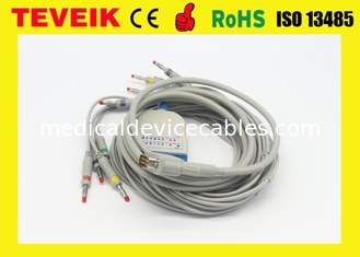 Kabel HP M1770A 10 lead ECG / EKG yang kompatibel dan kabel timah dengan standar IATA Banana4.0