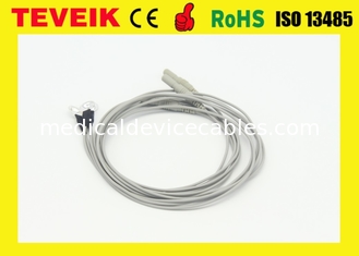 Umpan Balik Saraf Kabel EEG DIN1.5 socke dengan Perak berlapis tembaga, kabel eeg medis