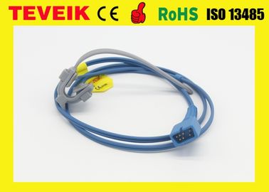 Blue / Grey Reusable Spo2 Sensor DB 7pin Kompatibel Nonin 8500/8600