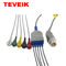 Mindray T5 T6 T8 Monitor Pasien Kabel EKG Putaran 12 Pin 3 Kawat Timbal Snap IEC TPU